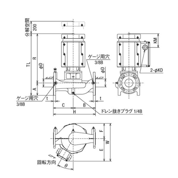 HITACHI-IES日立電動(dòng)泵JDP 50X40B-E52.2