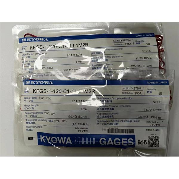 日本KYOWA配件耗材應變片KFGS-2NE-120-C1-16 L30C2S