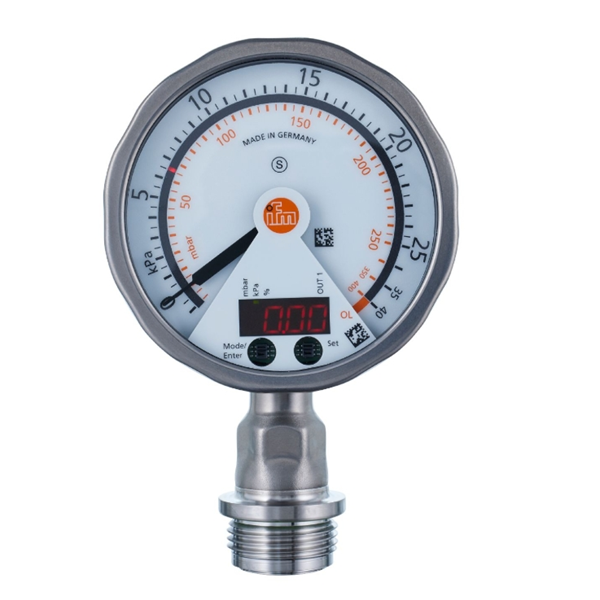 德國(guó)IFM易福門帶模擬顯示屏的齊平式壓力傳感器PG2739 PG-1-1BREA01-MFRKG/US/ /P