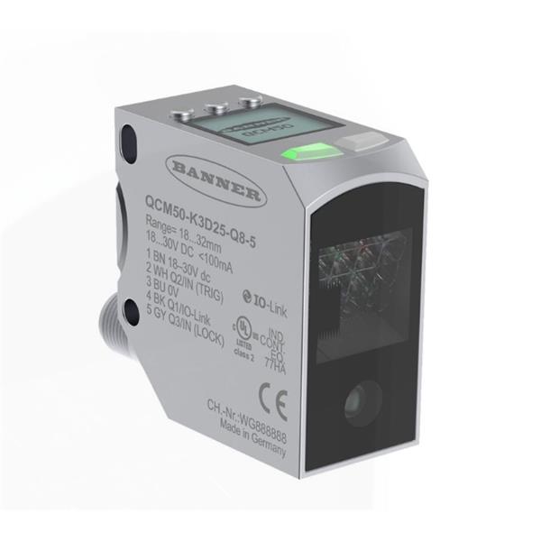 BANNER邦納美國(guó)QCM50 系列顏色傳感器 QCM50-K3D60-Q8-5