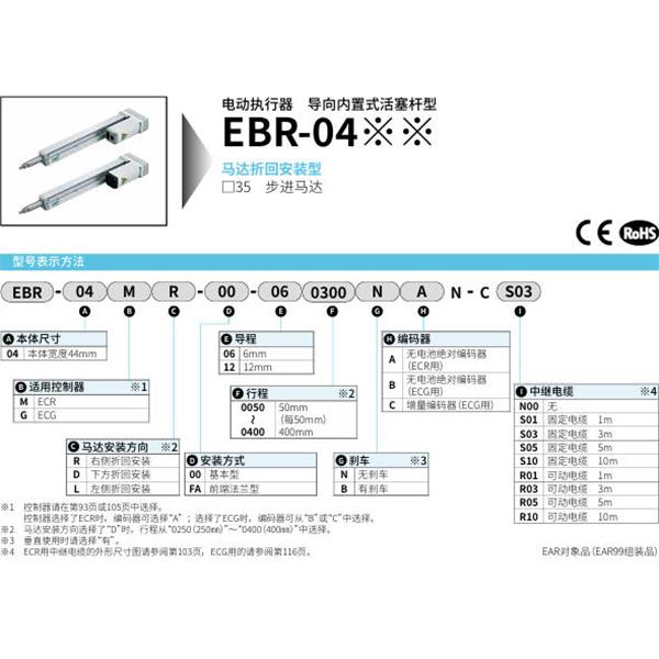 CKD喜開理電動執(zhí)行器導向內(nèi)置式活塞桿型EBR-04GR-00-120400BCB