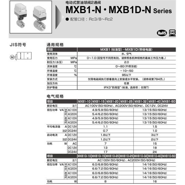 CKD喜開理電動(dòng)式球閥2?3通閥MXB1-10-N-1