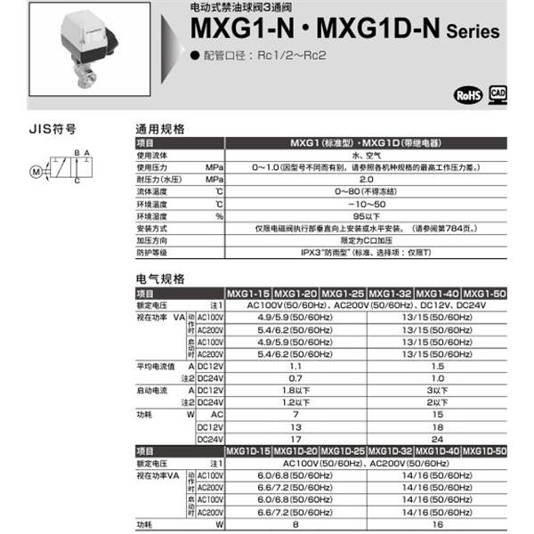 CKD喜開理電動(dòng)式球閥2?3通閥MXG1D-20-N-1