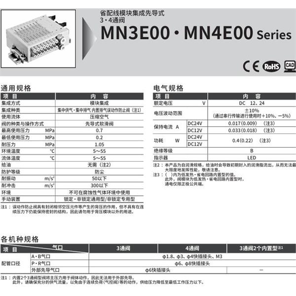 CKD喜開(kāi)理PLC對(duì)應(yīng)型模塊集成閥N3E0077S0-C3N-M D2WEF-3